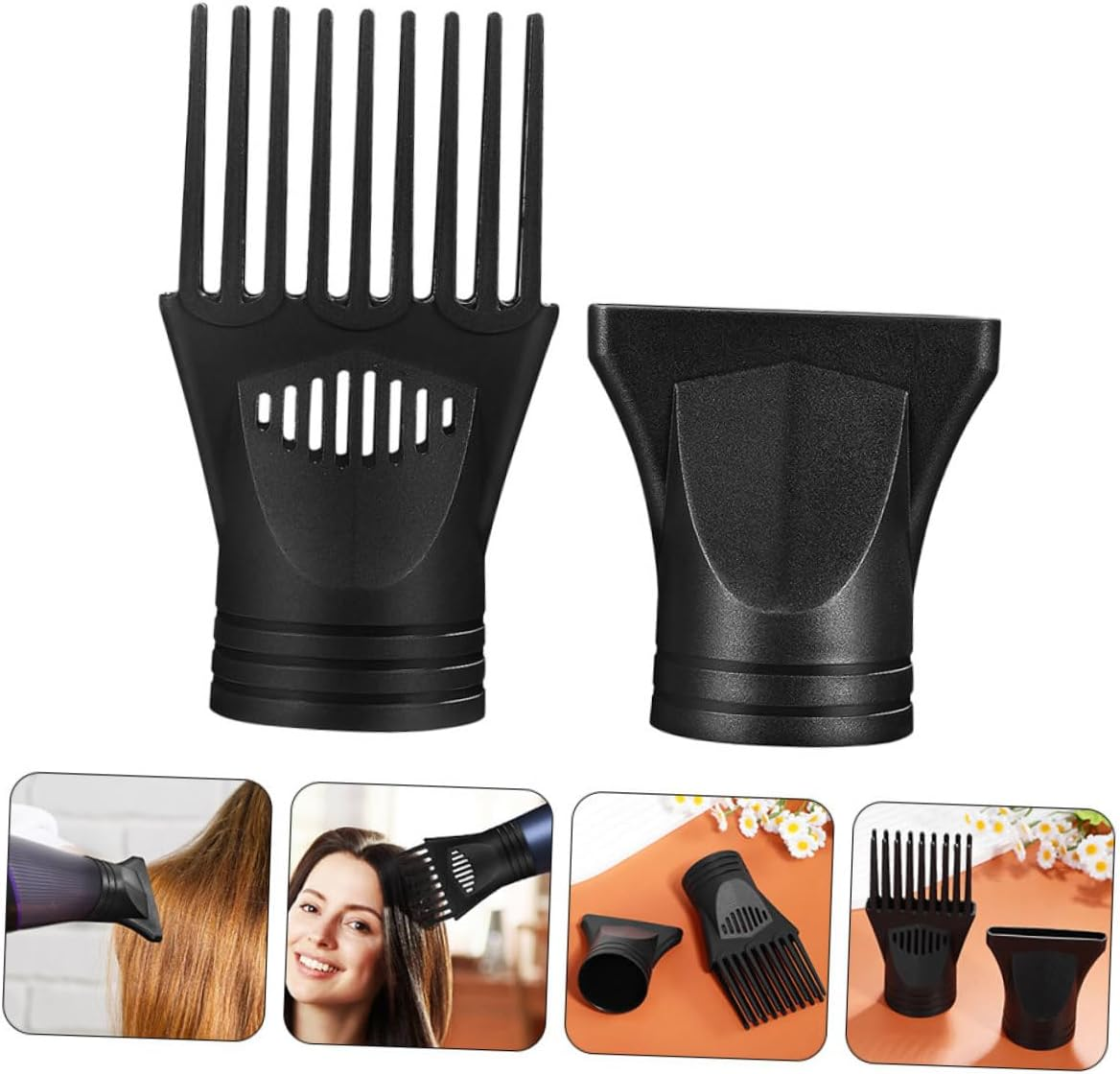 ARTSEWPLY Professional Nylon Hair Dryer Attachment Nozzle Heat Resistant Hairdressing Tool for Volume and Styling Easy to Install Accessories for Hair Dryers image number 5