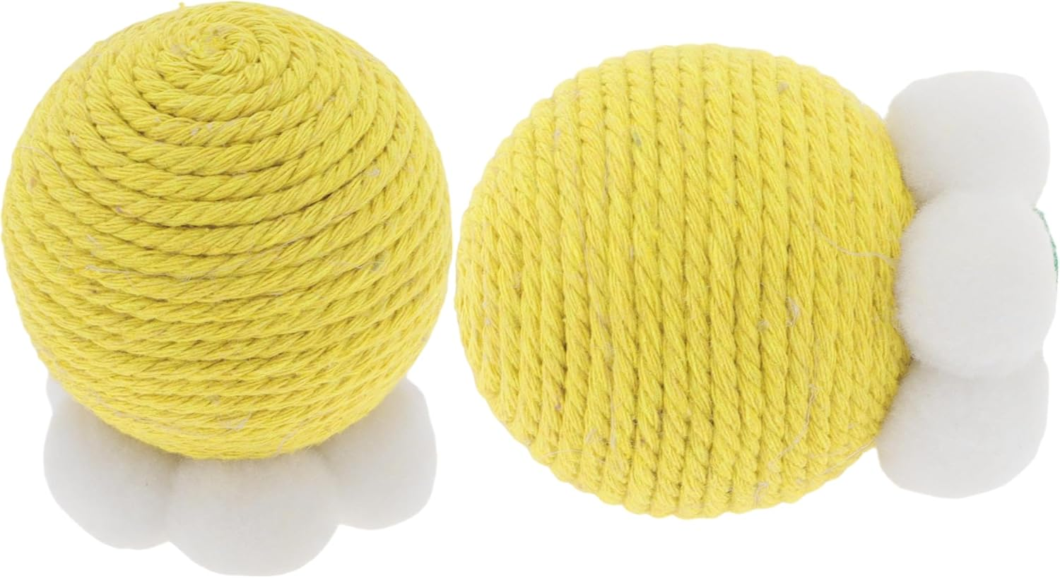 CAPASTEC Cat Playing Ball Interactive Cat Balls Indoor Yellow