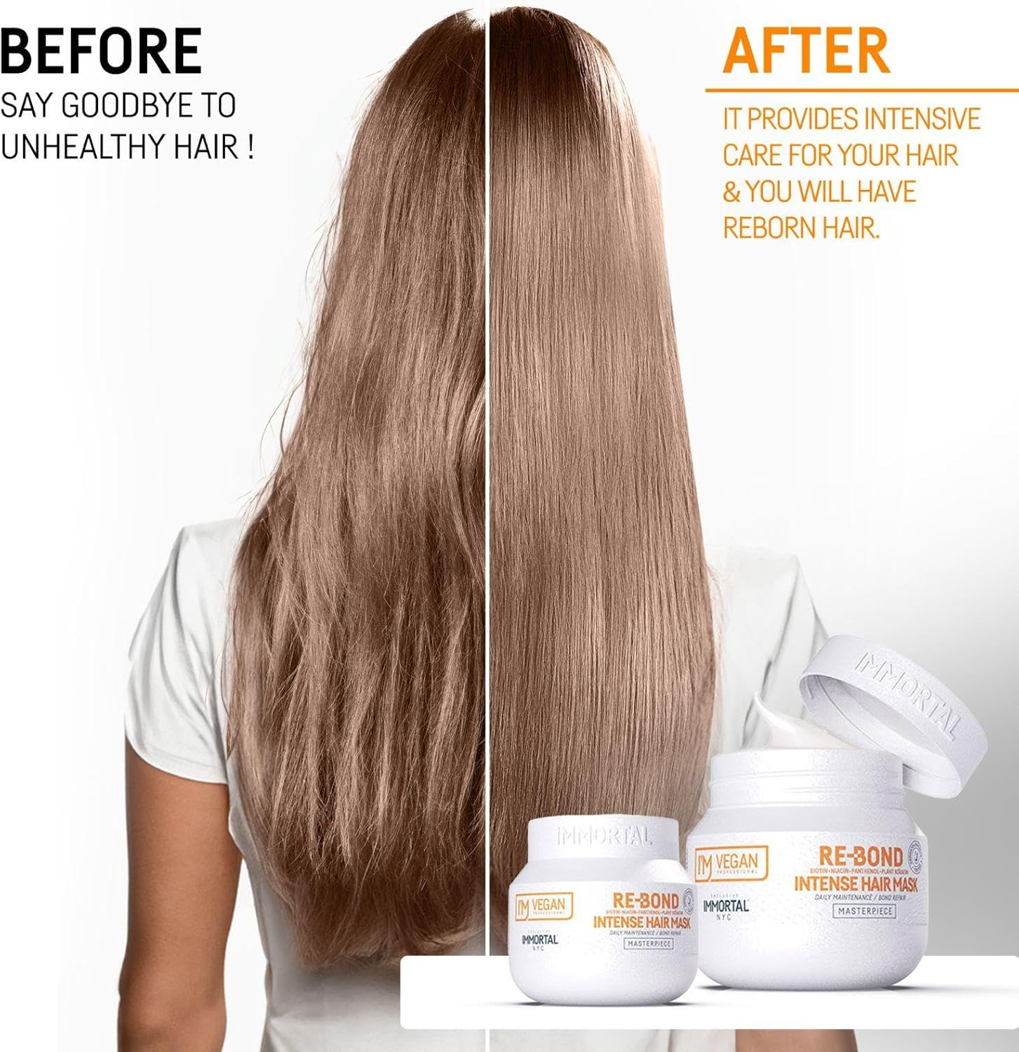 Immortal NYC I M Vegan Re-Bond Intense Hair Mask 500Ml image number 4