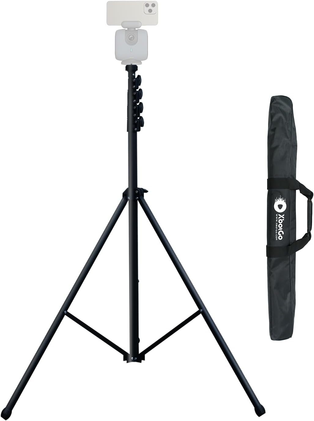 Xbotgo Update T4 Tripod for Soccer/Basketball Games Recording: up to 13 Feet, Extra Quick-Release Mount, Storage Bag, Non-Slip Feet, Wind Resistant, 1/4&rdquo; Screw Compatible with Most DSLR Cameras image number 6