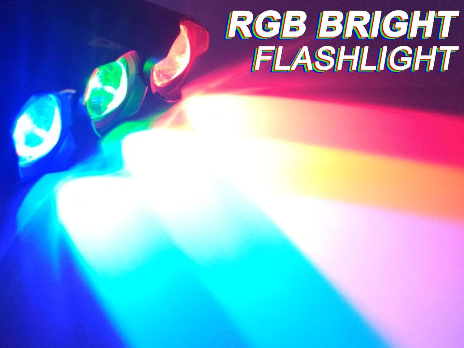 6 Pack Mini Blue LED Flashlight - Zoomable, Single Mode Blue Light Torch for Night Fishing and Outdoor Activities image number 1