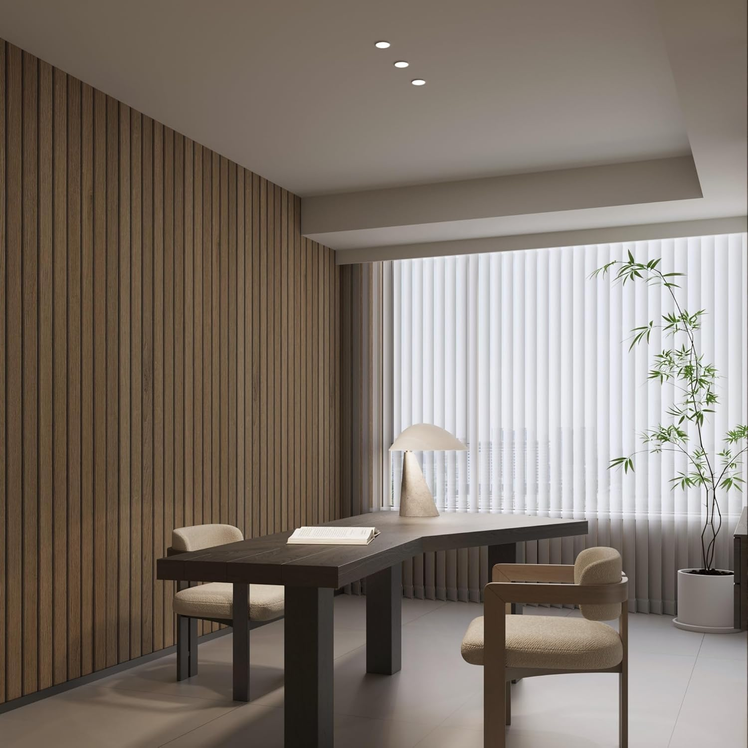 40Cmx9M Brown Wood Striped Peel Stick Wallpaper Self Adhesive Removable Waterproof Vinyl Wrap Wooden Slat Panel Beadboard Wall Paper Natural Light Tan Wood Grain Contact Paper for Apartment Bedroom image number 4