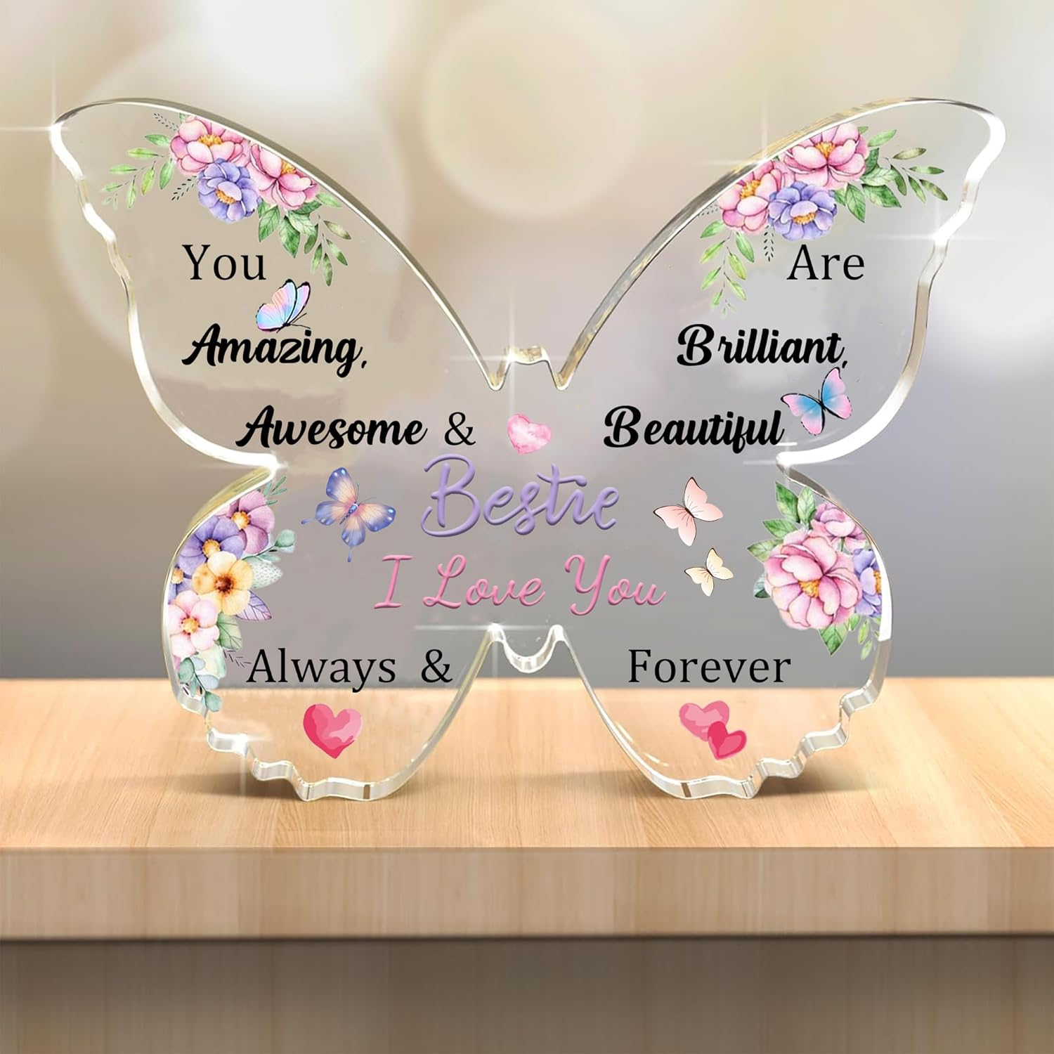 Acrylic Plaque Sign for Woman Man Christian Gifts Bible Verses Quotes Home Decor Inspirational Birthday Bestie Son Daughter Graduation Christmas Religious Keepsakes with God All Things Are Possible