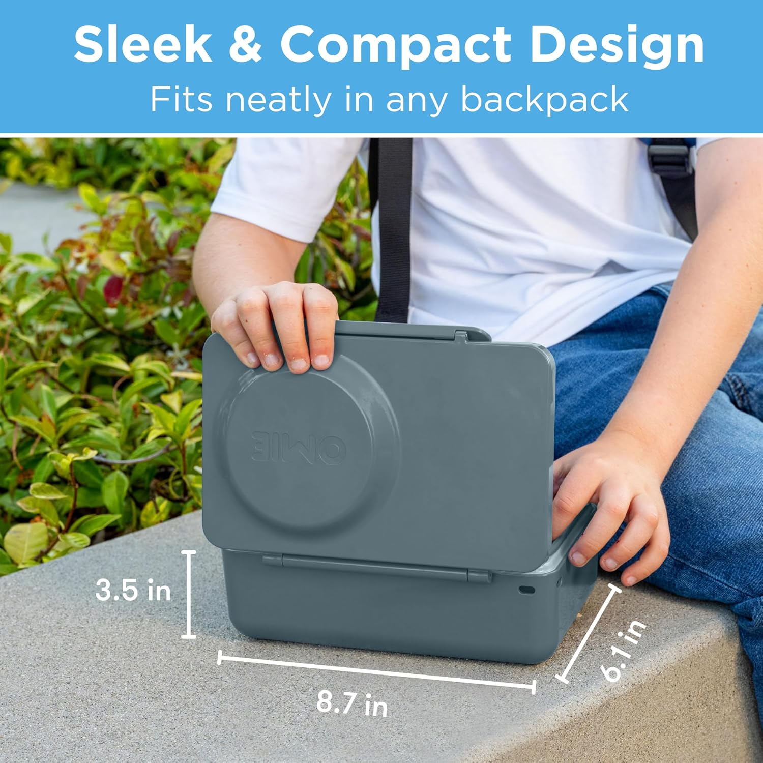 Omie Omiebox up Hot & Cold Bento Box - Graphite image number 2