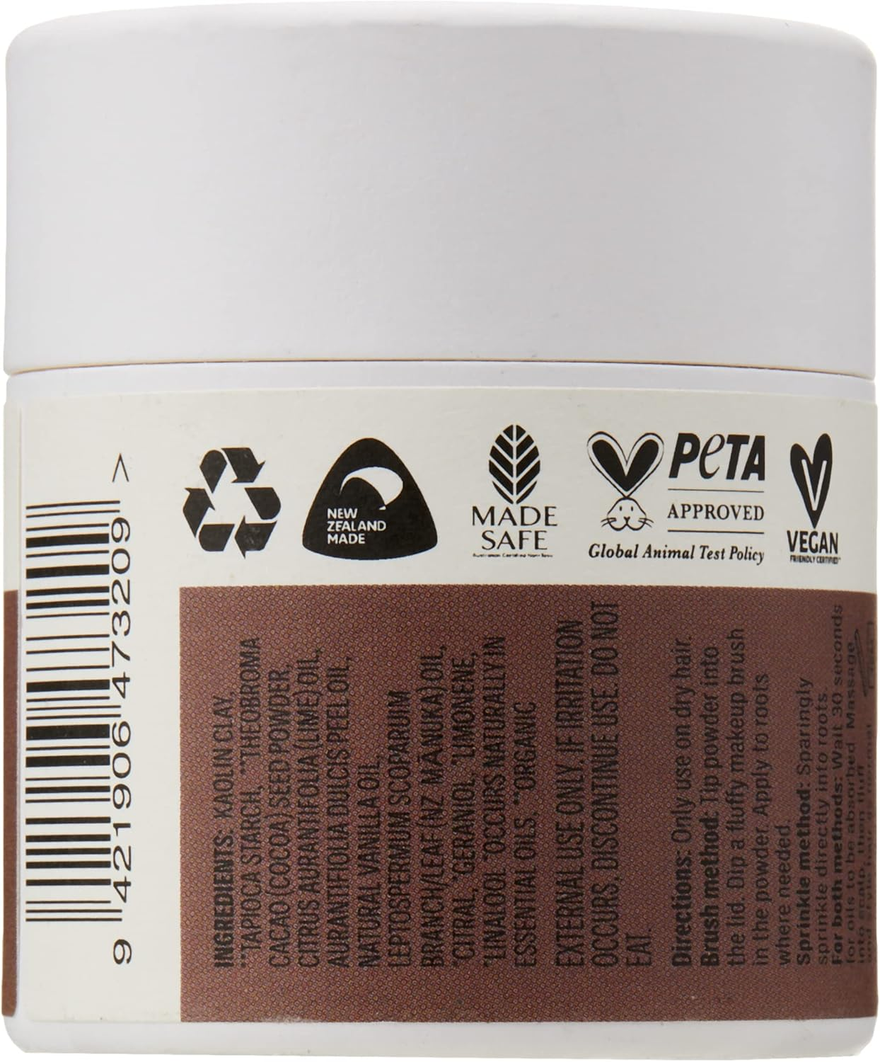Raw Nature Dry Shampoo (Dark Hair) 28G image number 2