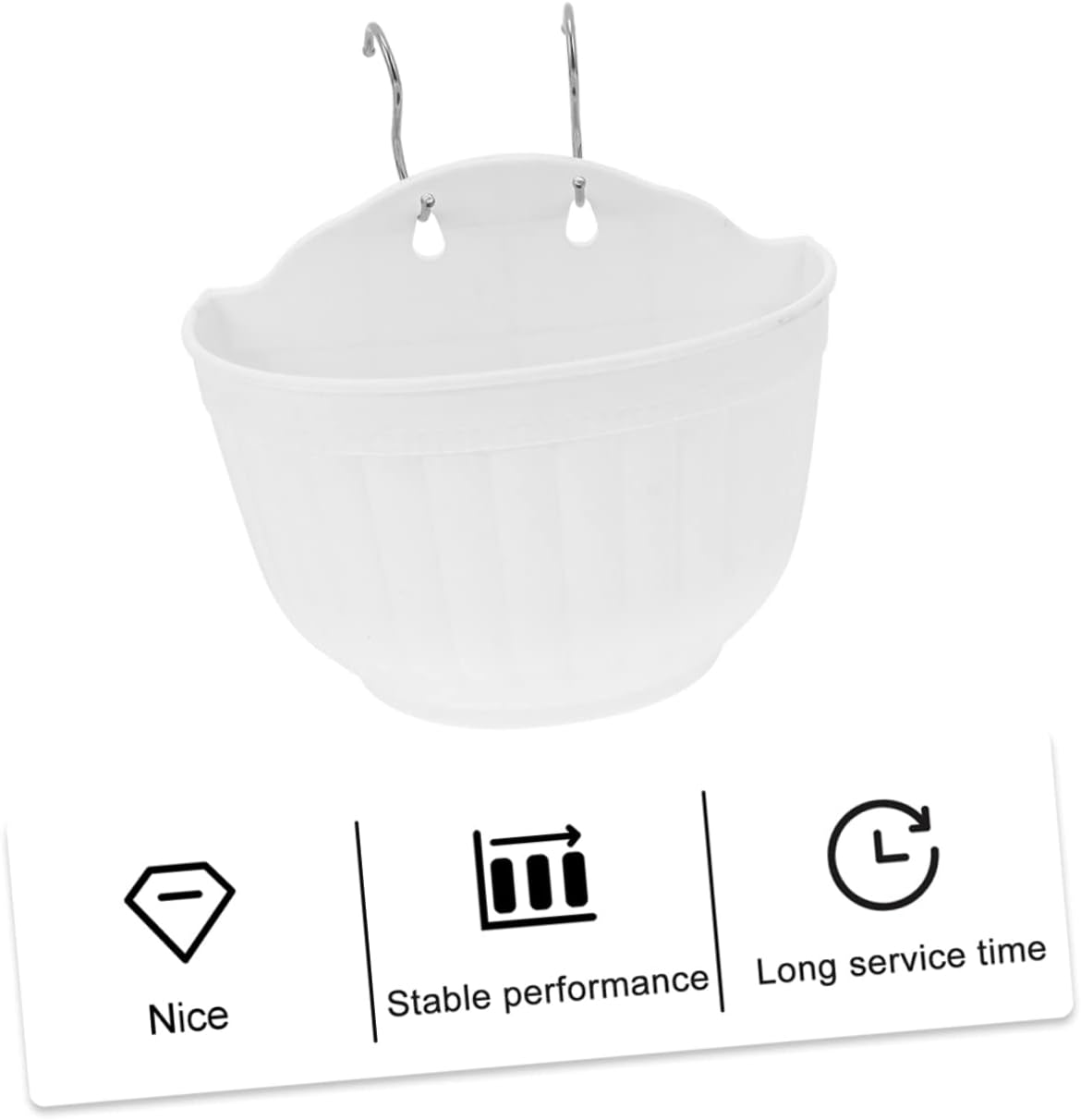 3Sets Outdoor Hanging Plant Pots Artificial Plants Home Decorations Creative Flower Containers image number 3