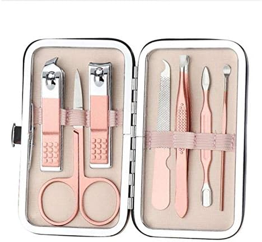 7Pcs/Set Nail Clippers Pedicure Set Portable Travel Kit Stainless Steel Nail Cutter Manicure Tool Set for Women Men Zhengpingpai image number 1