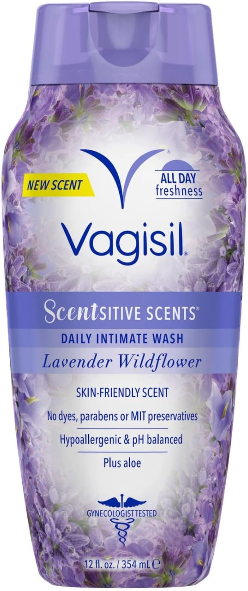 Vagisil Scentsitive Scents Daily Intimate Feminine Vaginal Wash, Peach Blossom, 12 Fluid Ounce image number 3