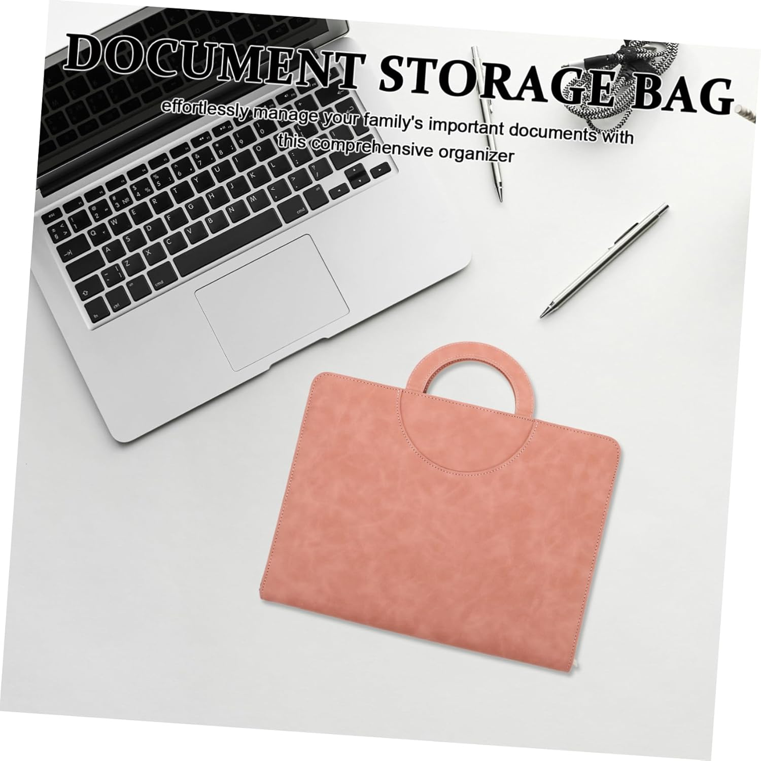 UTHCLO Travel Essential Waterproof Zippered Pouch for A4 Documents Passport Case with Organizational Pockets image number 1