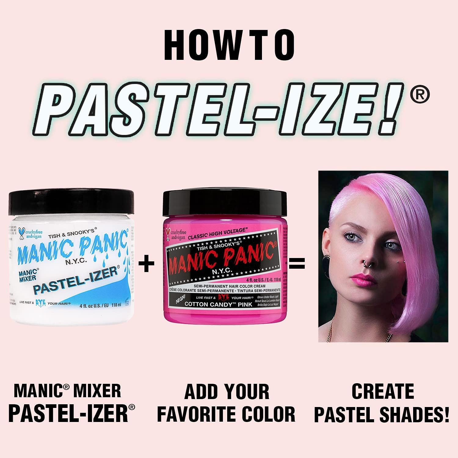 MANIC PANIC Pastelizer Pastel Hair Color Mixer image number 5