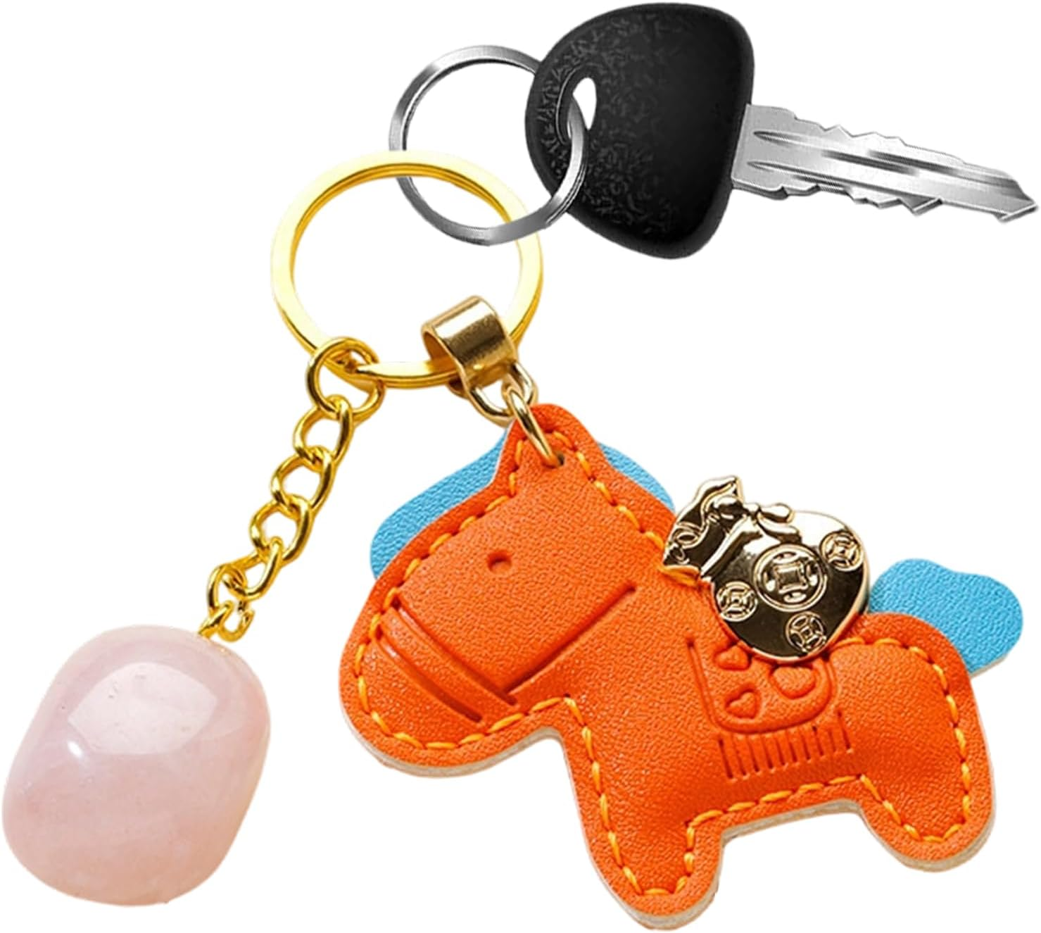 Wallet Pendant | 2026 Year of the S Faux Leather Lanyard | Animal Design Pendant for Backpack and Key Chain, for Women, Men, Teenagers, Men, Sons Gift - Red image number 3