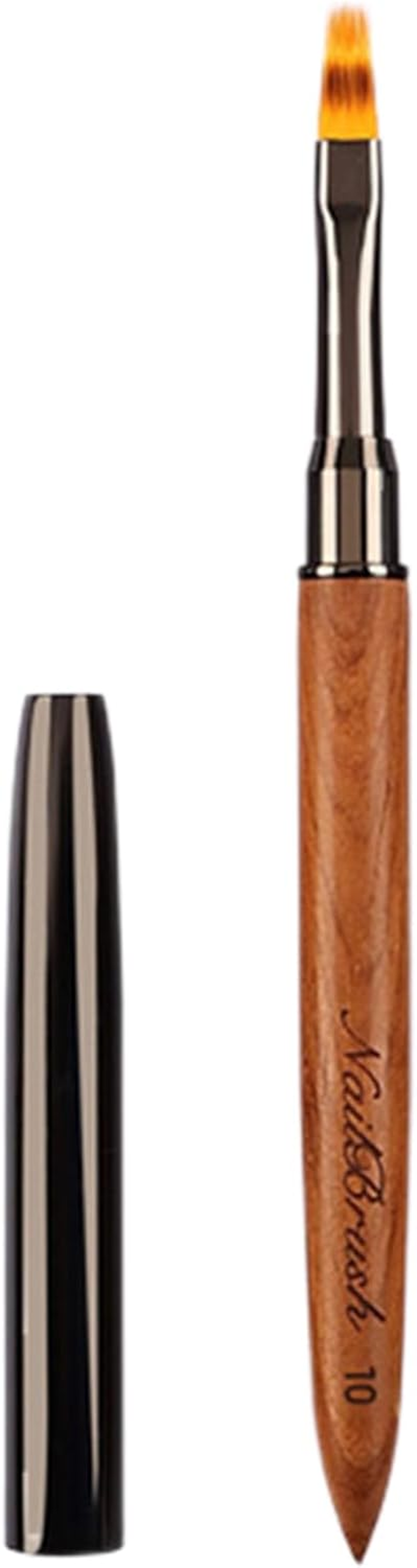 Nail Design Brushes,Nail Design Painting Brushes - Sandalwood Polish Brush for Thin Details, Fine Drawing, Long Lines, Home Use and Professional Salon