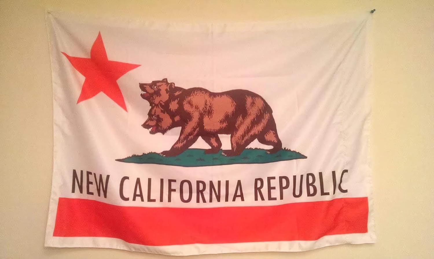 Time Roaming 3X5 Ft New California Republic Polyester Flag with Brass Grommets image number 6