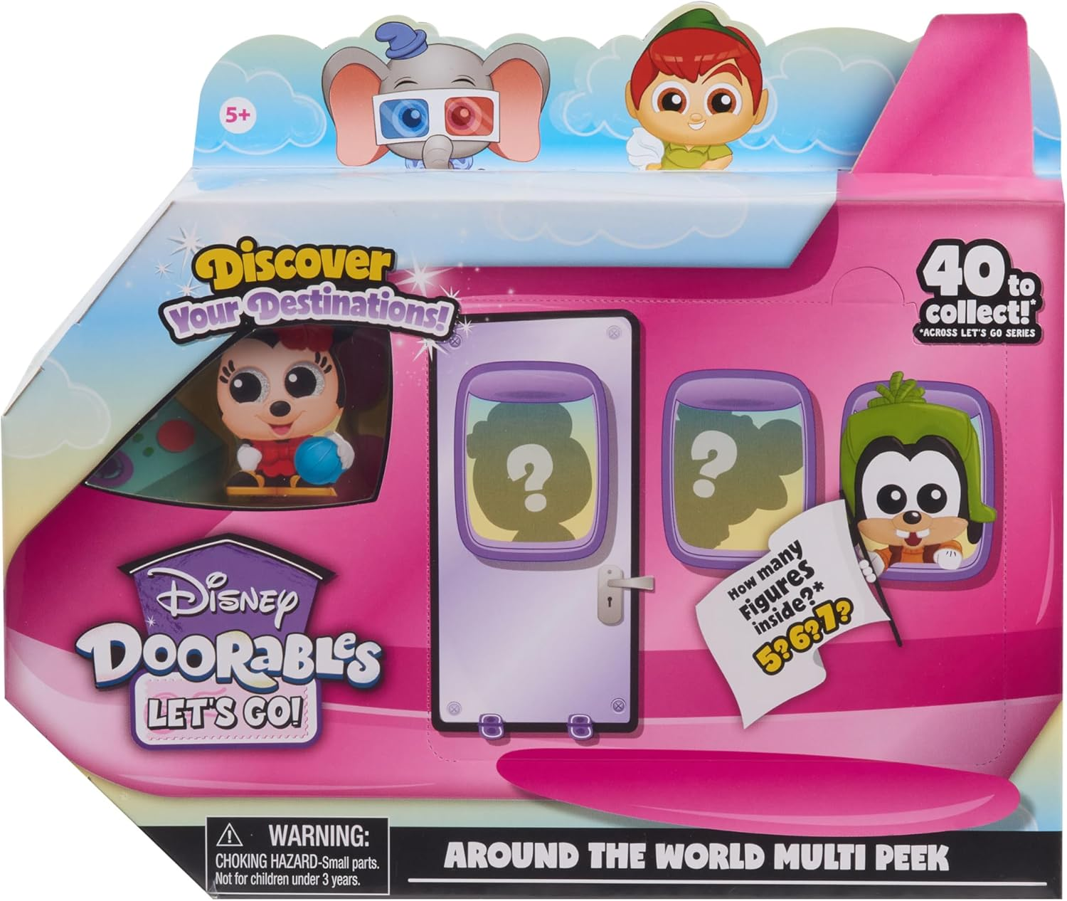 Disney Doorables Lets Go Figure Peek, Multi-Color (44542)