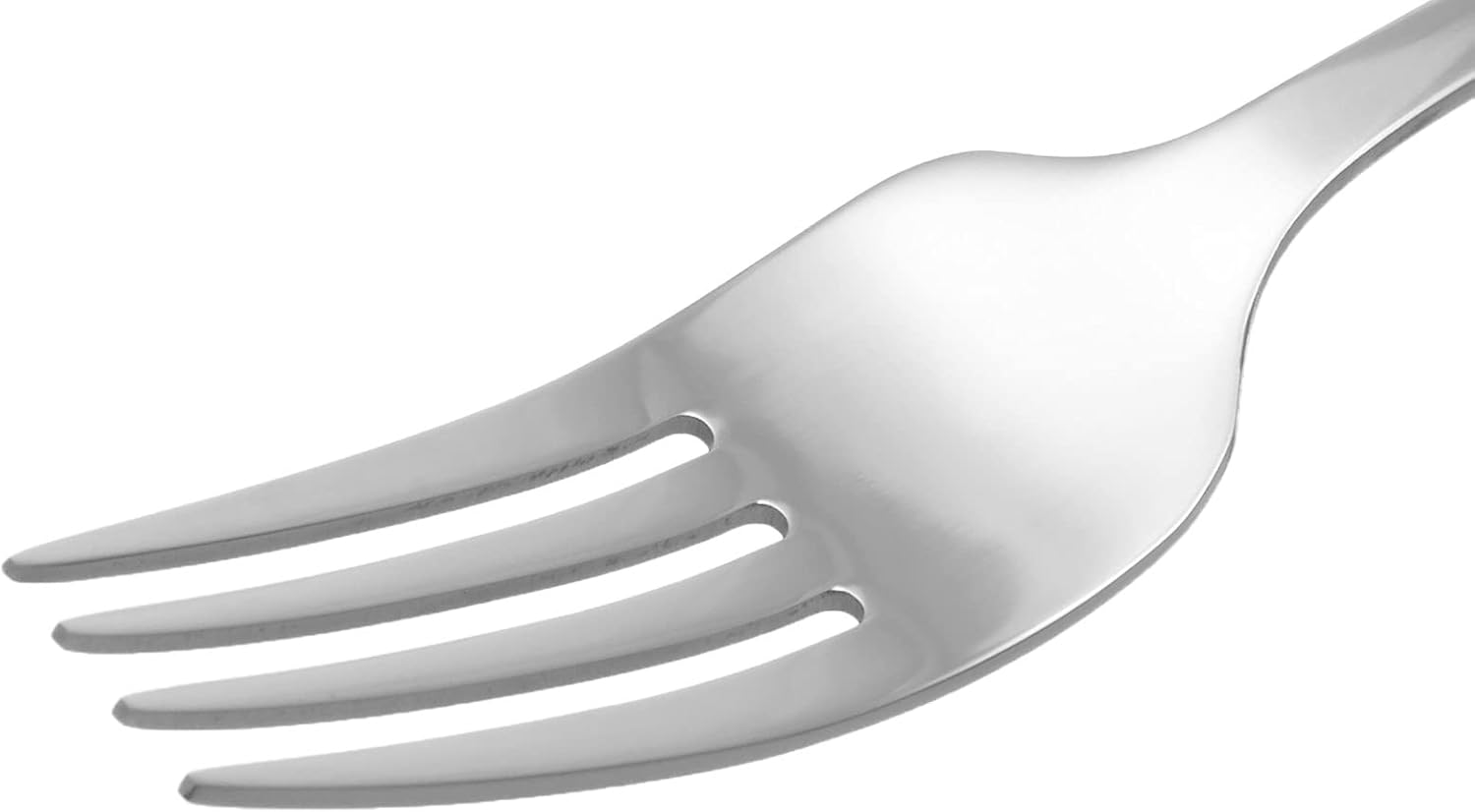 Amazon Basics Stainless Steel Dinner Forks with round Edge, Pack of 12, Silver image number 3