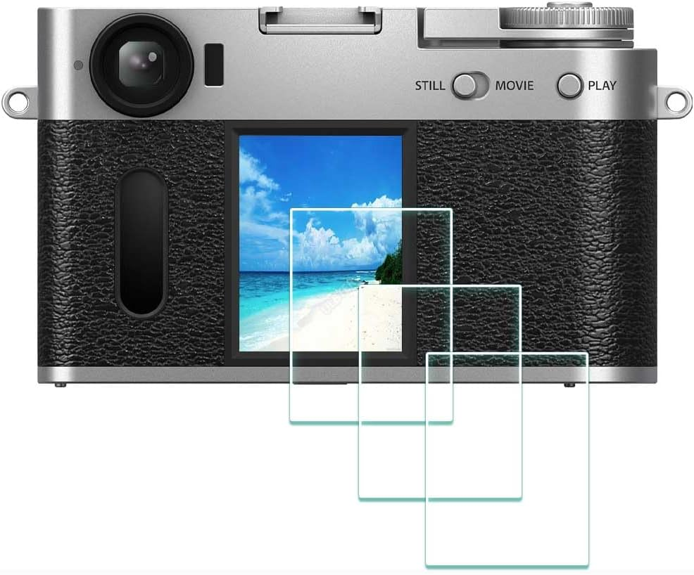ULBTER [3Pack] Screen Protector for Fujifilm X Half Fuji X-Half LCD, 9H Hardness Tempered Glass Anti-Scrach Anti-Bubble image number 2