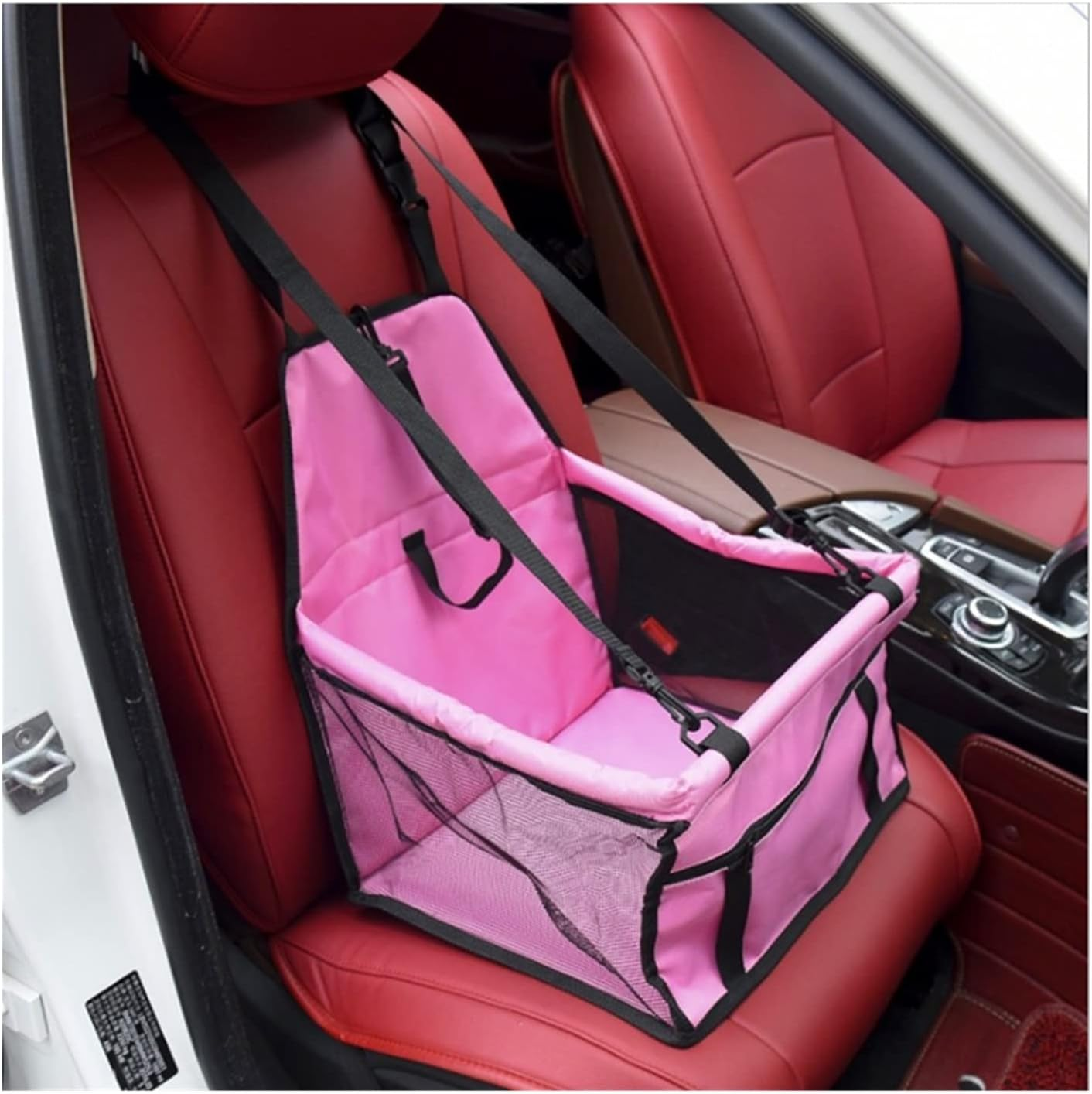 Dog Car Seat Cover Dog Back Bag Car Seat Cover Pet Bag Breathable Safety Hammock Pet Back Bag Foldable Bag Dog Hammock(Size:C) image number 1