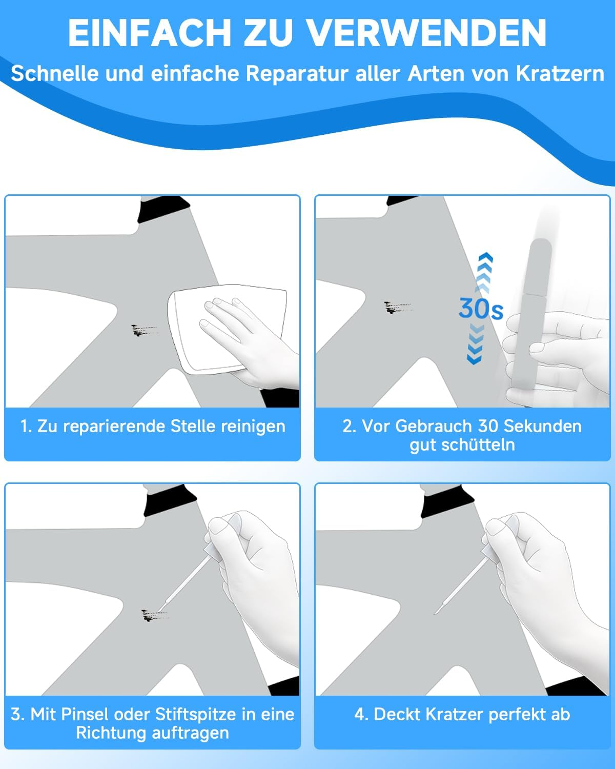 Trek Black Satin Bicycle Paint - Touch up Paint for Trek, Use Paint Pen for Metal and Plastic - High Coverage Bicycle Paint image number 4