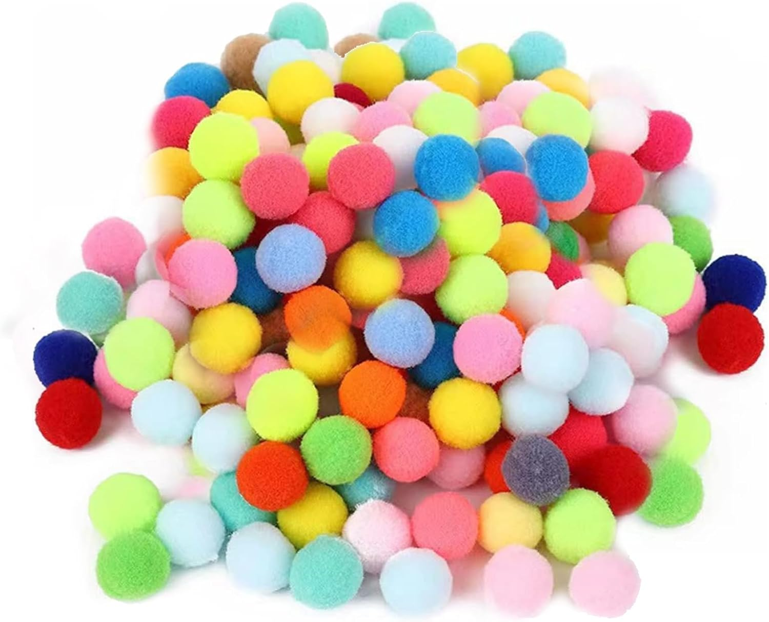 Zalizr 2000 Pcs Polypropylene Pom Poms, 5 MM Assorted Mixed Color Mini Fluffy Pom Poms for Crafts Making, DIY Projects, Holiday Party Decorations, Christmas Decor image number 4