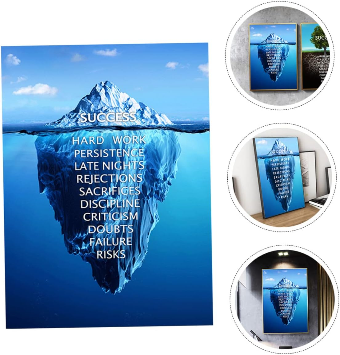 MAGICLULU Inspirational Poster - Motivational Wall Art for Office Classroom and Home Decor 40X30Cm Hanging Positive Quotes Artwork image number 3