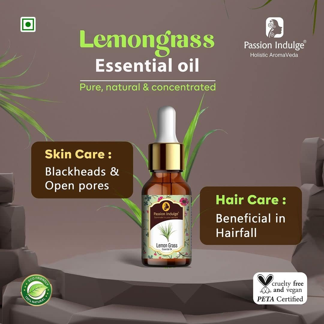 Passion Indulge Natural Hair Fall Control Kit- Argan Oil | Ylang Ylang Oil|Free Lemon Grass Oil (Each 10Ml) - Pack of 3 image number 1