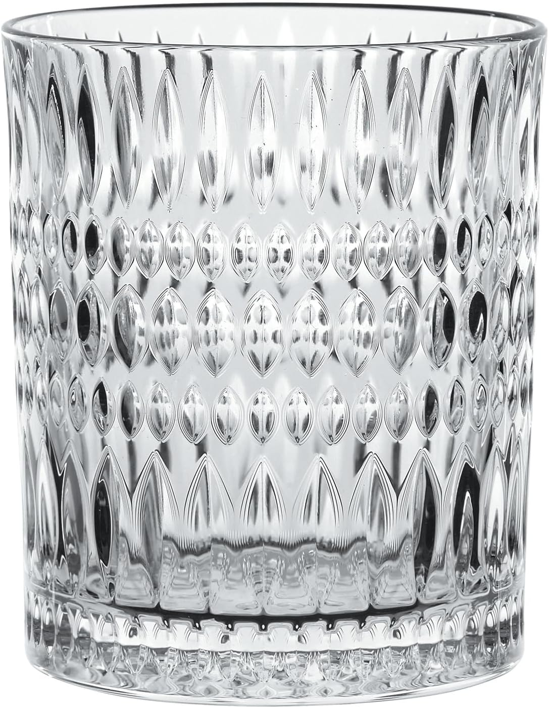 Nachtmann Ethno Whisky Tumbler, Clear &ndash; Luxurious Crystal Glass for Whisky & Cocktails &ndash; Machine-Made Drinkware with Eye-Catching Modern Design &ndash; 304 Ml Capacity (Pack of 4) image number 2