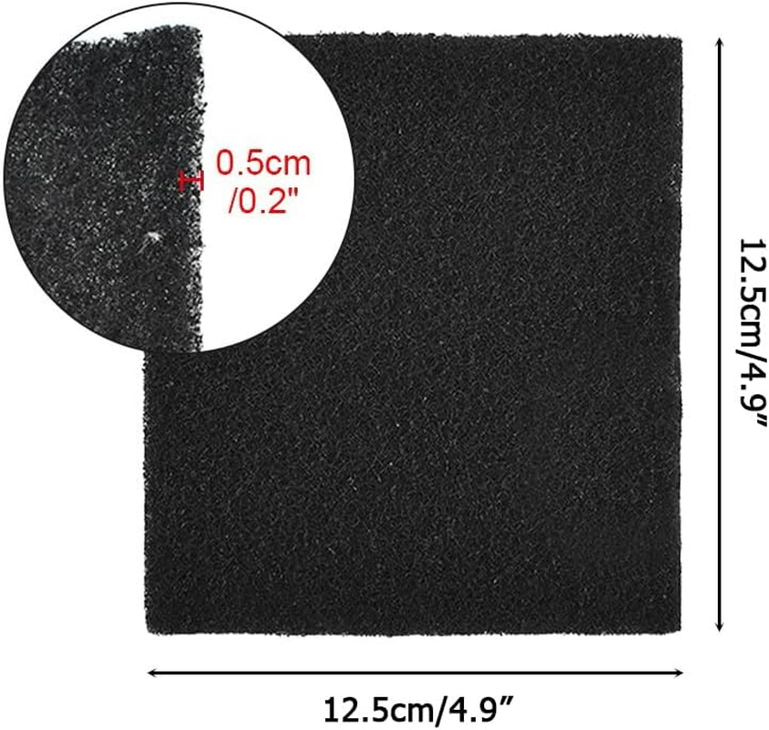 Mioyoow Pack of 6 Cat Litter Tray Activated Carbon Filter, Highly Absorbent, Replacement Filter with Lifting Lid for Fully Closed Cat Litter Tray