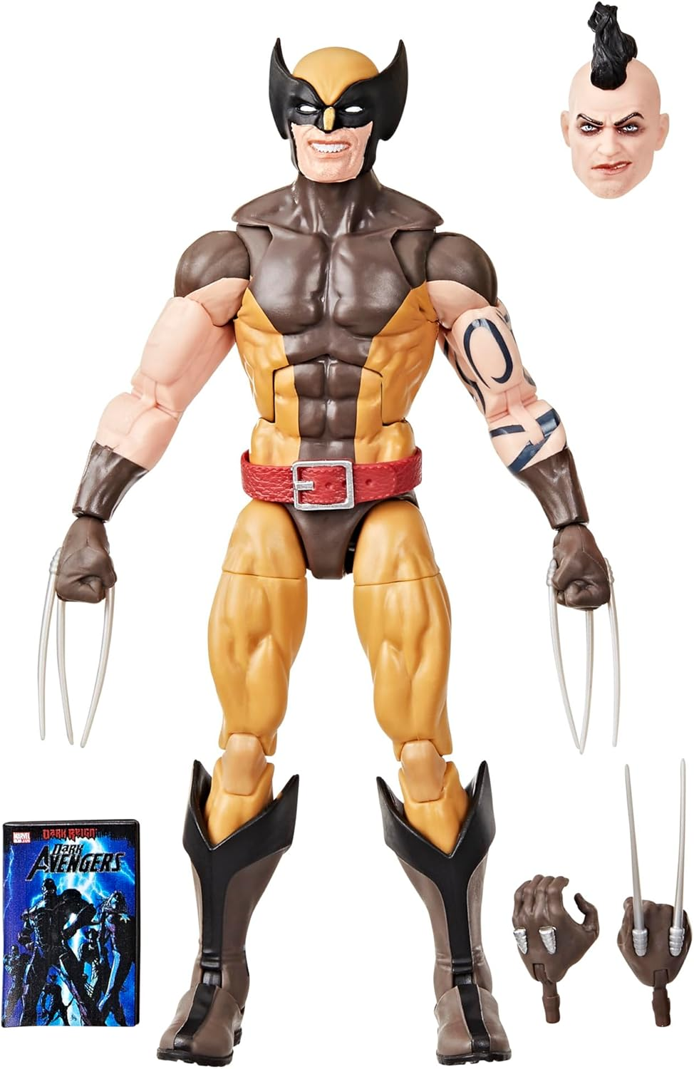 Marvel Legends Series Daken (Wolverine), Dark Avengers #1 (2009) Comics-Inspired Collectible 6-Inch Scale Action Figure with Character-Sized Comic Accessory image number 4