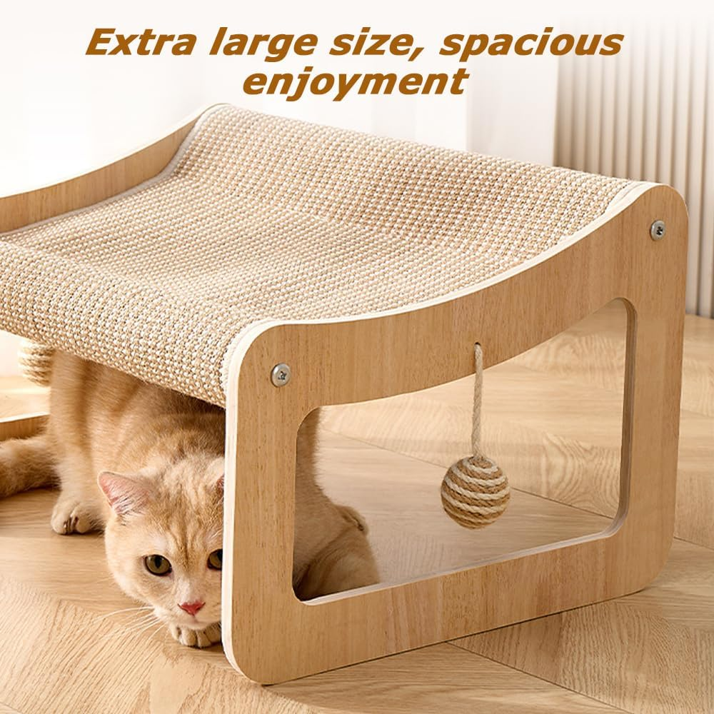 Cat Scratching Sofa Lounger with Minimalist Design, Extra Large Stylish Pet Furniture, Durable Scratch-Resistant Cat Bed, for Indoor Outdoor Pets Cats image number 3