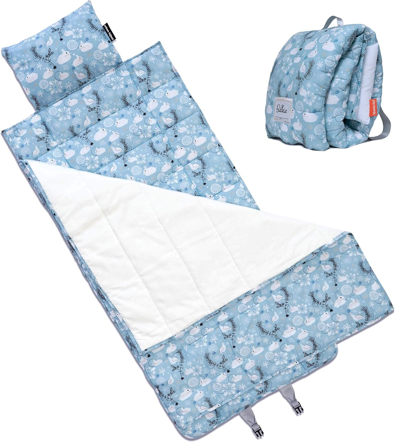 Urban Infant Bulkie Toddler Nap Mat - Sleep Mat for Kids Daycare and Preschool - Folds up to Carry on Back