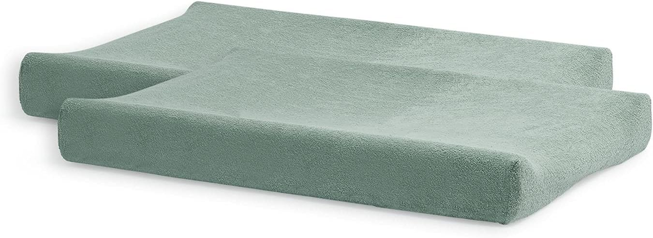 Jollein 2550-503-00095 Terry Changing Mat 50 X 70 Cm Ash Green (Pack of 2) Green 318 G