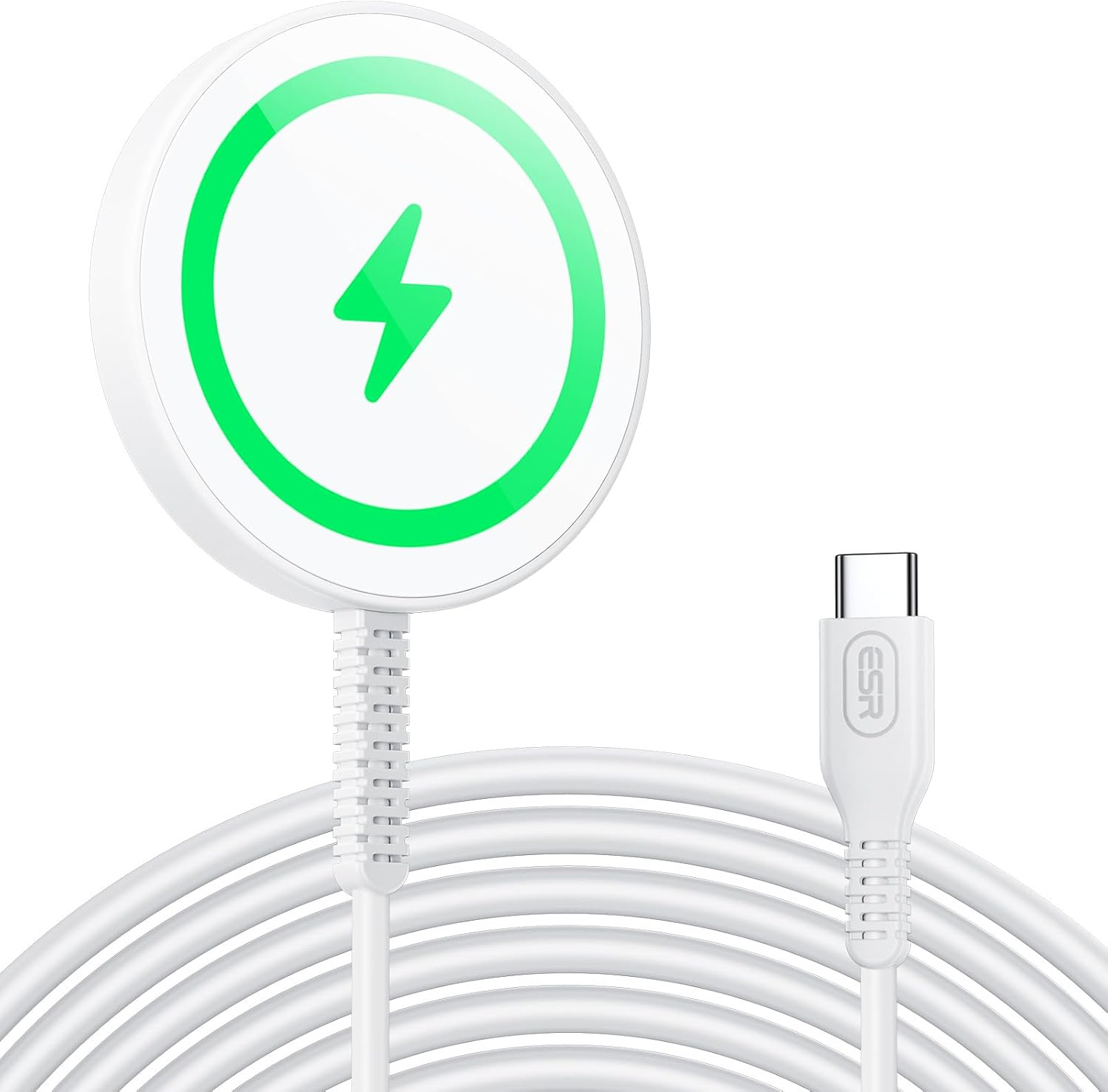 ESR Magsafe Charger Wireless Charger for Iphone 17/16/15/14/13/12 Series Apple Magnetic Charging Pad for Airpods 4/3/Pro/Pro 2 Galaxy S25 Series, Dark Blue