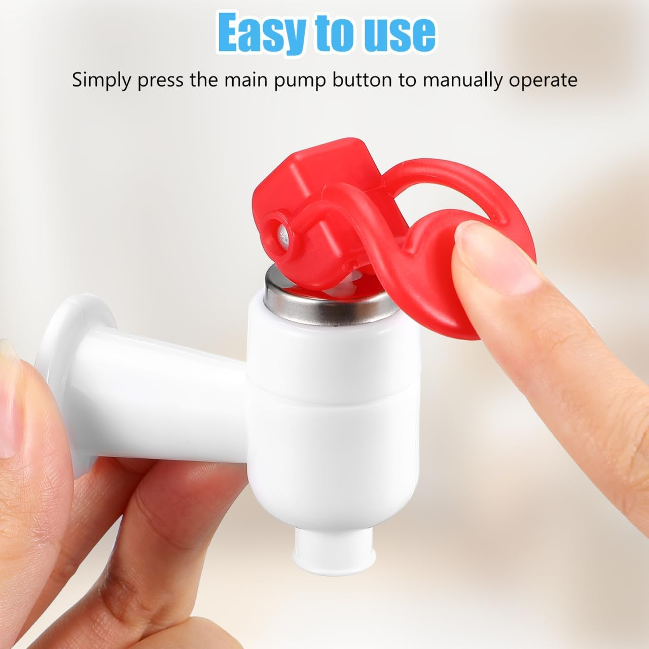 Parliky 4Pcs Manual Drinking Fountain Water Hand Press Tap for Water Dispenser image number 6