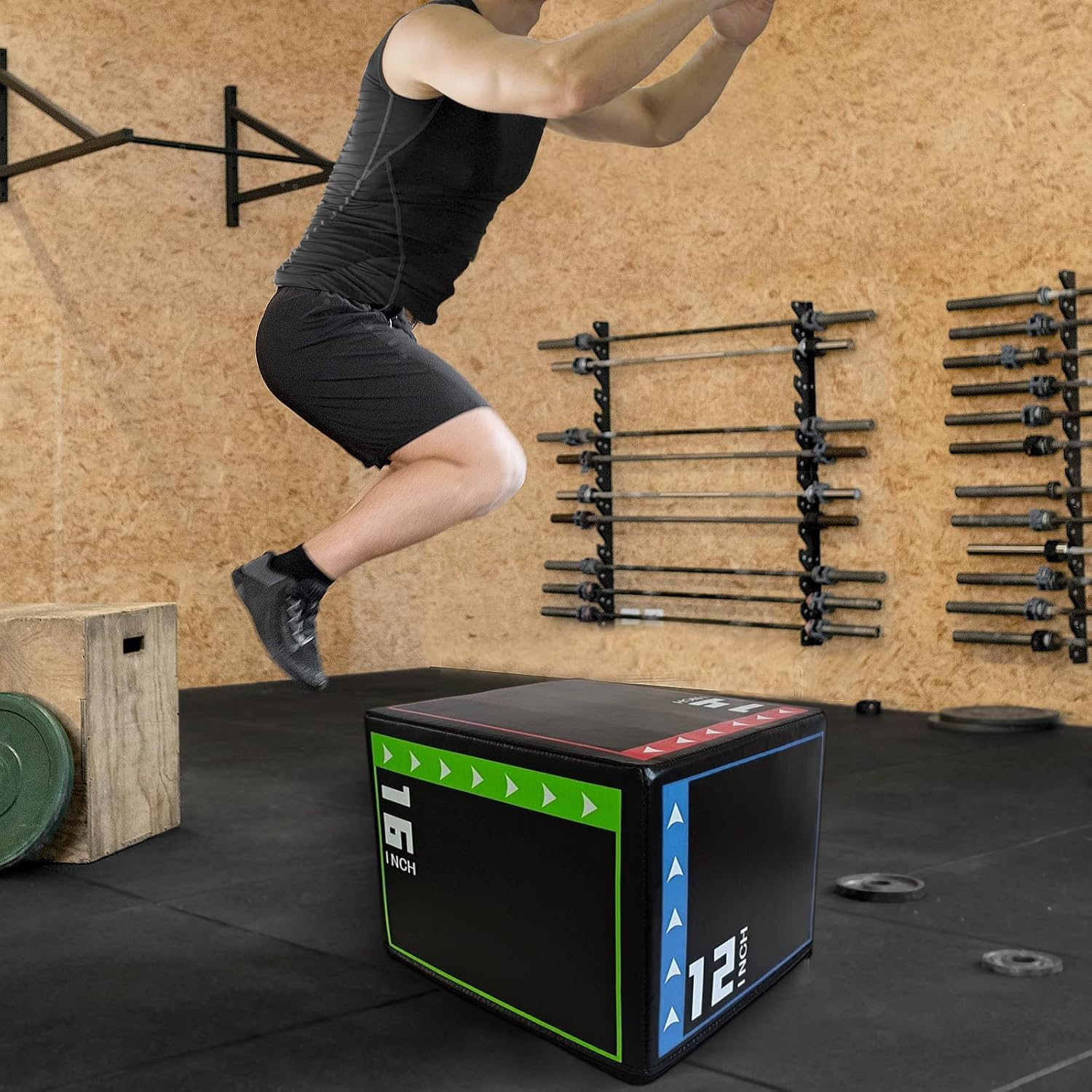 Jump Box, Step up Box, Plyometric Jump Box, Heavy Duty Versatile Plyo Box, Agility Box for Jumping Workout Skipping Lunges Squats image number 6