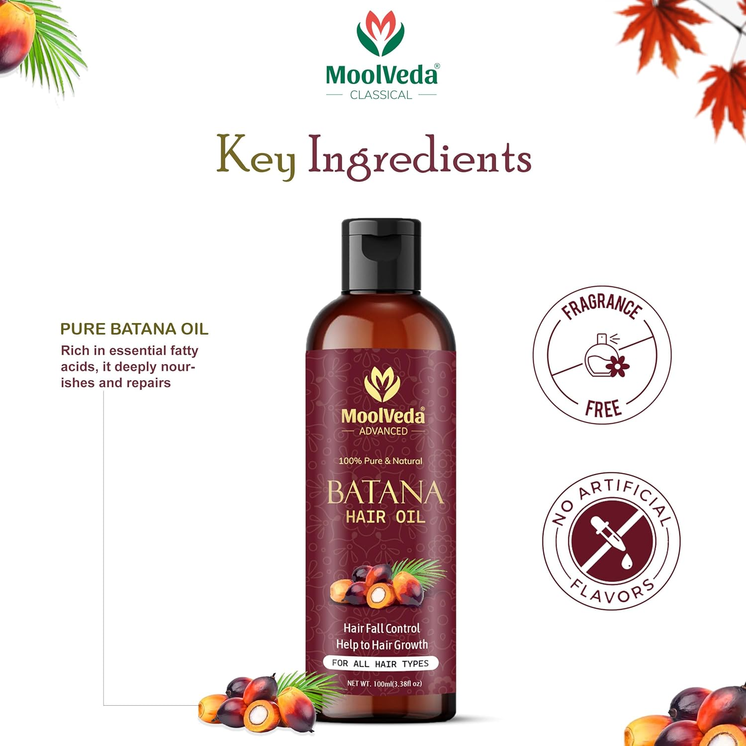 Moolveda Batana Hair Oil 3.38 Fl Oz (Pack of 1) image number 1