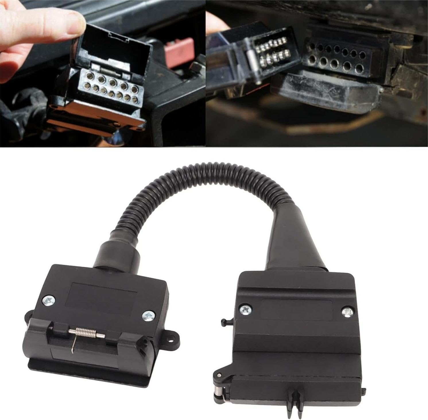 Trailer Adapter 12 Pin AU Plug to 7 Pin Flat Socket Caravan Wiring Connector 4WD Trailer Connector image number 5