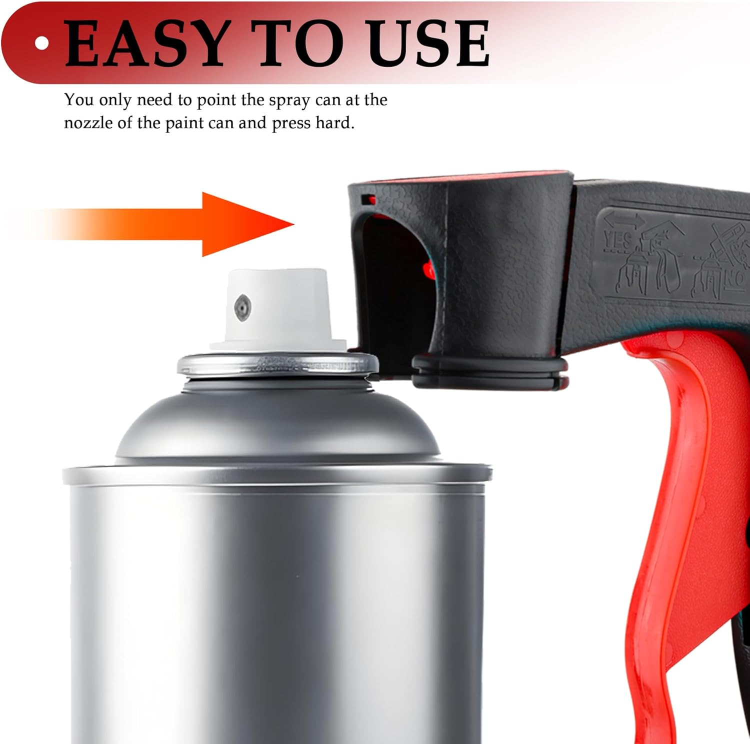 2PCS Spray Can Trigger Handle with Full Hand Grip,Reusable Paint Handle with Trigger to Convert Spray Cans to Paint Sprayer,Automotive Paint Sprayer Suitable for Body Repair Paint Sprayer