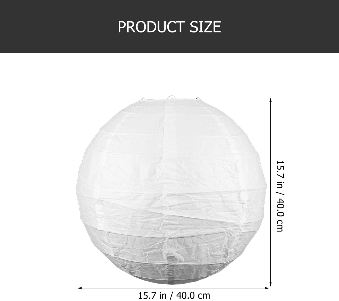 VALICLUD Pack of 2 Paper Lampshades, 40 Cm, Folding Lampshade, Ceiling Lampshade, Accessories for Chandelier, Protection against Dust and Insects, Living Room, Bedroom image number 6