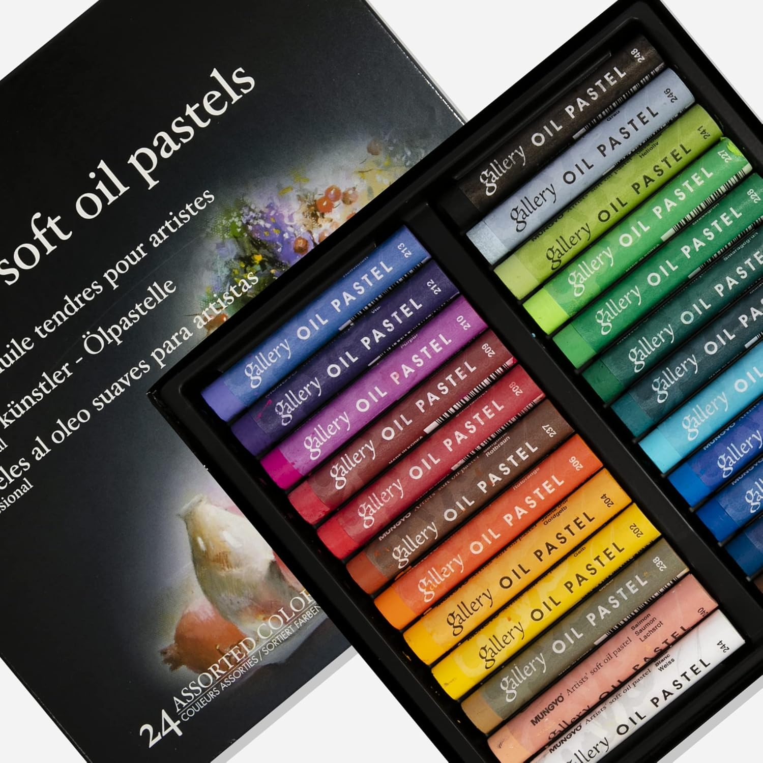 Mungyo Gallery Soft Oil Pastels Set of 24 - Assorted Colours image number 3