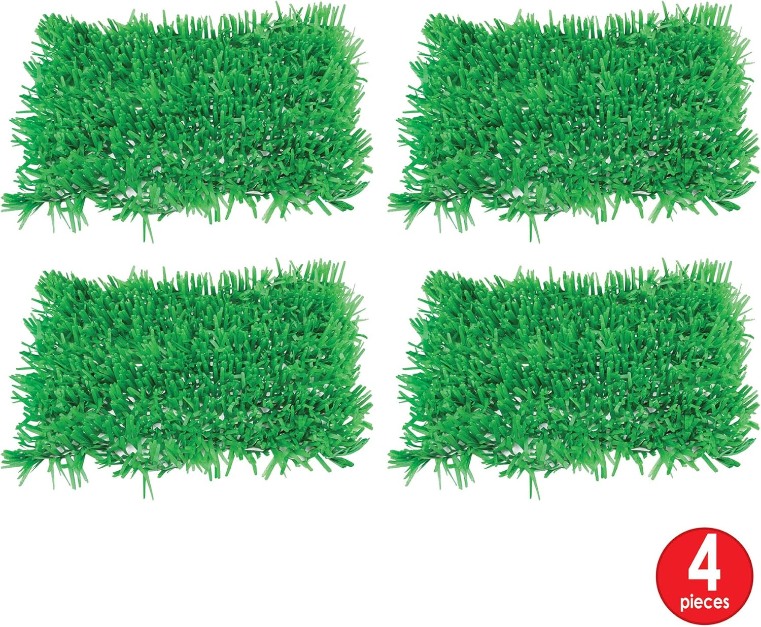 Packaged Tissue Grass Mats Party Decoration Pack of 4 image number 1