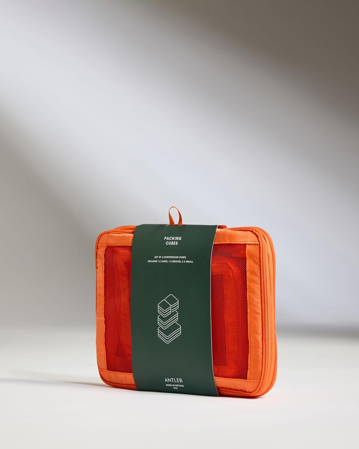 ANTLER - Compression Packing Cubes, Set of 4 Essential Packing Cubes for Suitcases and Backpacks - Holiday, Travel & Accessories Organiser, Easy Clothes and Shoe Storage - Coral image number 5