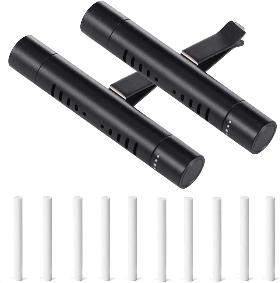 2Pcs Car Air Freshener Diffuser Vent Clips - Car Perfume Diffuser with 12 Refill Sticks for Cars, Office, Kitchen, Bathroom & Pet Houses,Car Decoration Accessories image number 6