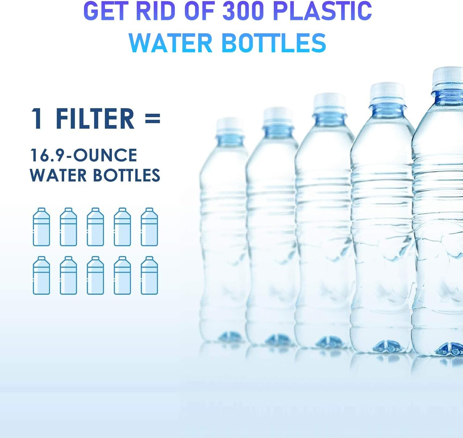 Xpopox 10 Pack Water Bottle Filters, Replacement for Brita Water Filter Compatible with Brita BB06 Hard Sided and Sport Bottle Filter #BB06 image number 6