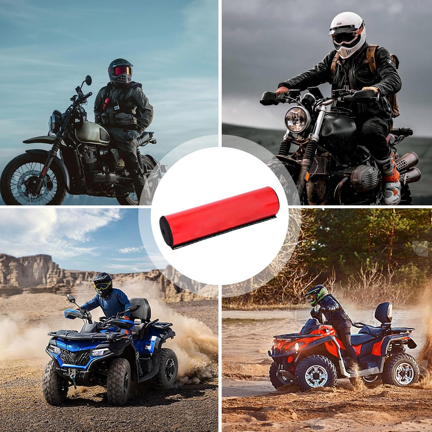 Handlebar Protector Pad | High-Density Cross Bar Handlebar Foam Pad | Precise Fit for Handlebar Soft Cushion for Traveling, Commuting image number 4