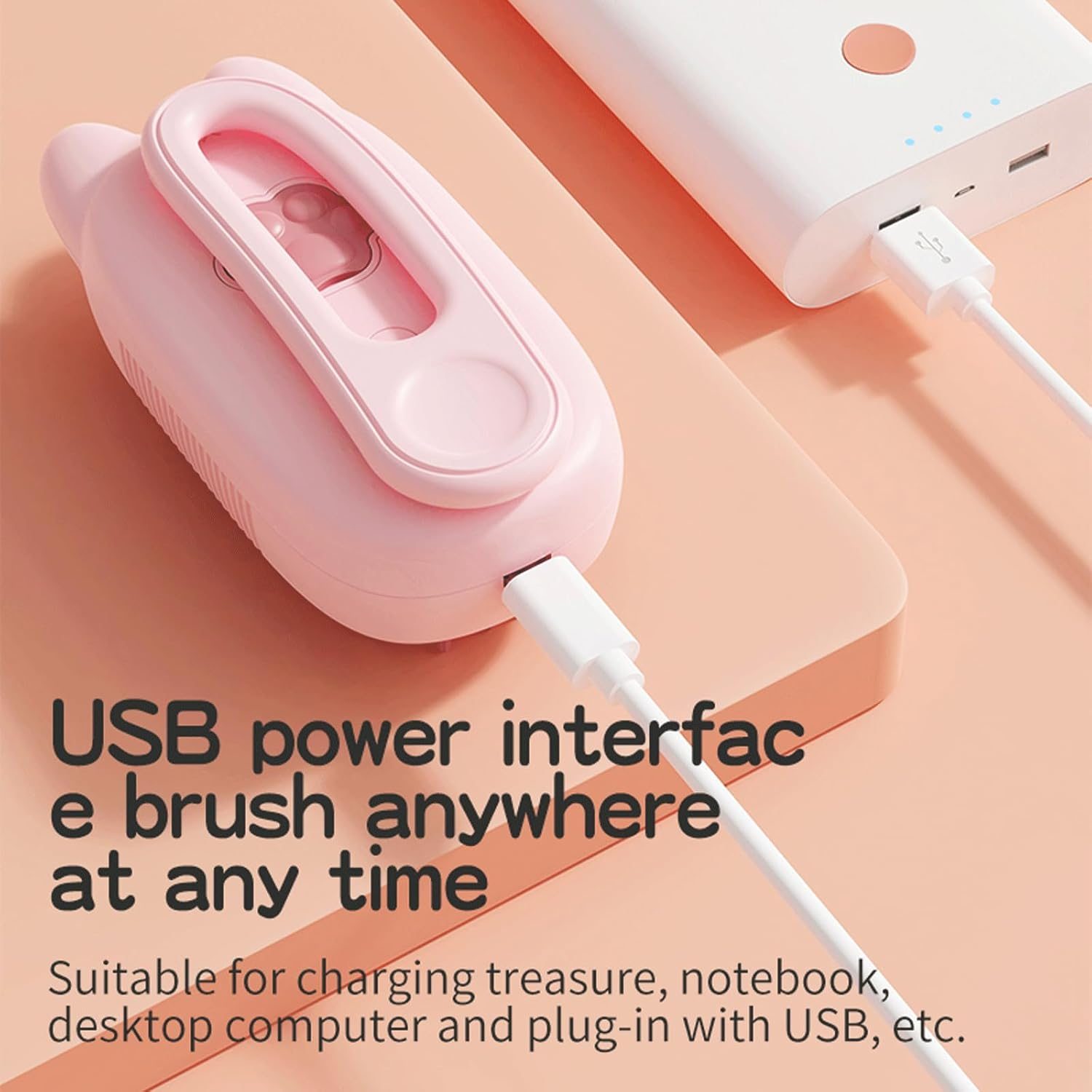 Steam Cat Brush, Pet Hair Removal Comb with Water Tank, Multifunctional Steam Brush Cat for Massage, Cat Care Brush, Pet Hair Removal Comb for Cats and (Off White) image number 6