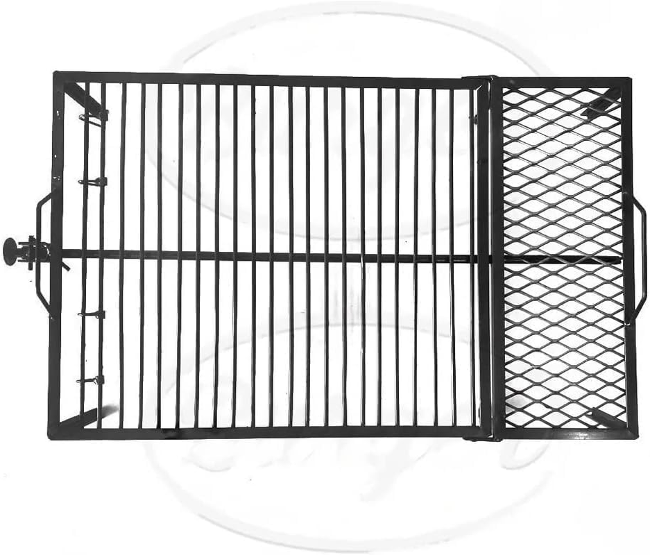 Premium Argentine Grill - Iron Argentina Grill - BBQ Parrilla Asador- Grill with Built-In Stake + Brazier (40 X 20 Inches) image number 6