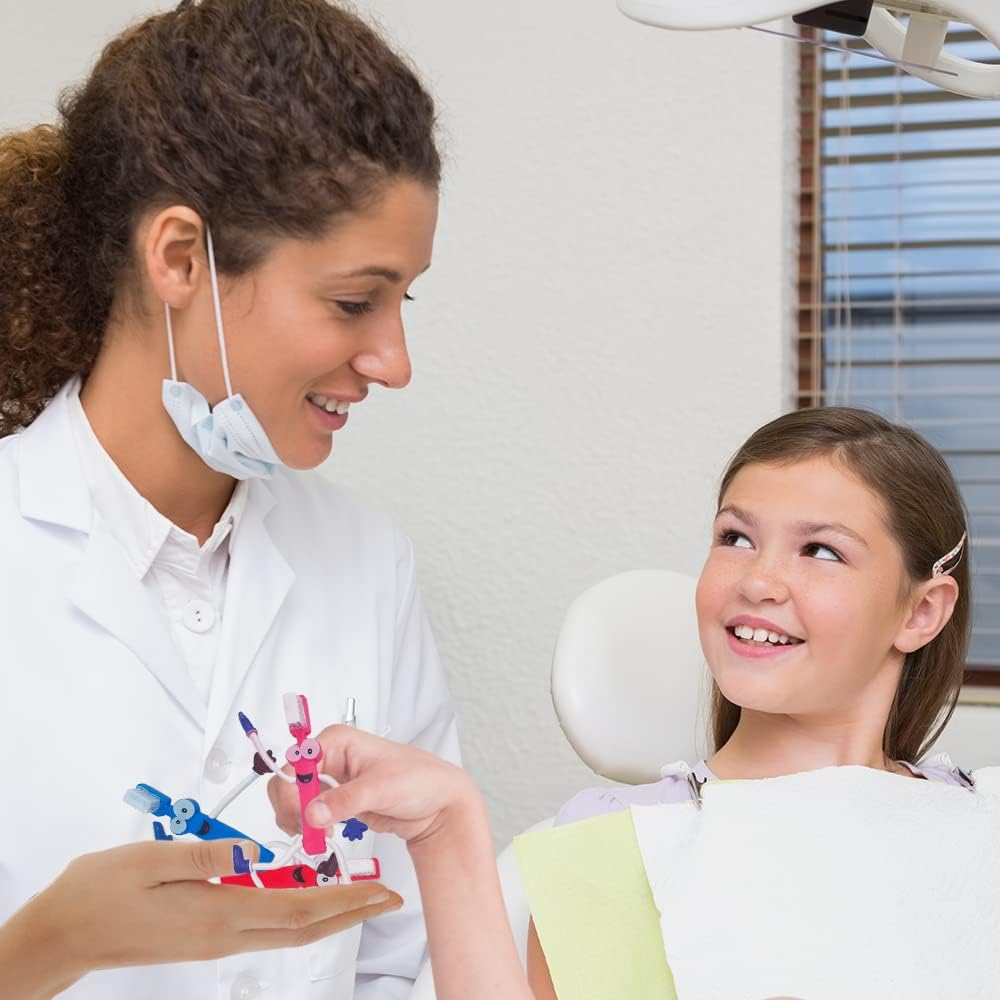 Artcreativity Bendable Toothbrush Figures, Set of 12, Bendable Toys for Kids, Party Favors for Boys & Girls, Stress Relief Fidget Toys for Kids and Adults, Dentist Office Giveaways, and Pinata Fillers image number 2