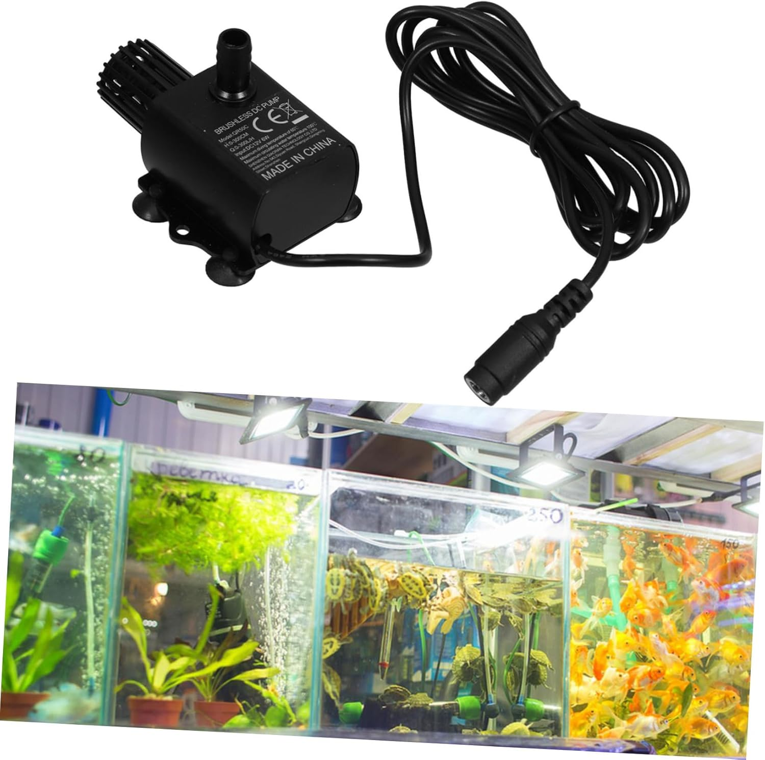 NUOBESTY Mini Brushless Dc Submersible Water Pump Quiet Circulating Fountain Pump for Aquarium Computer Cooling Garden Ponds with Detachable Design and Long Cord image number 6