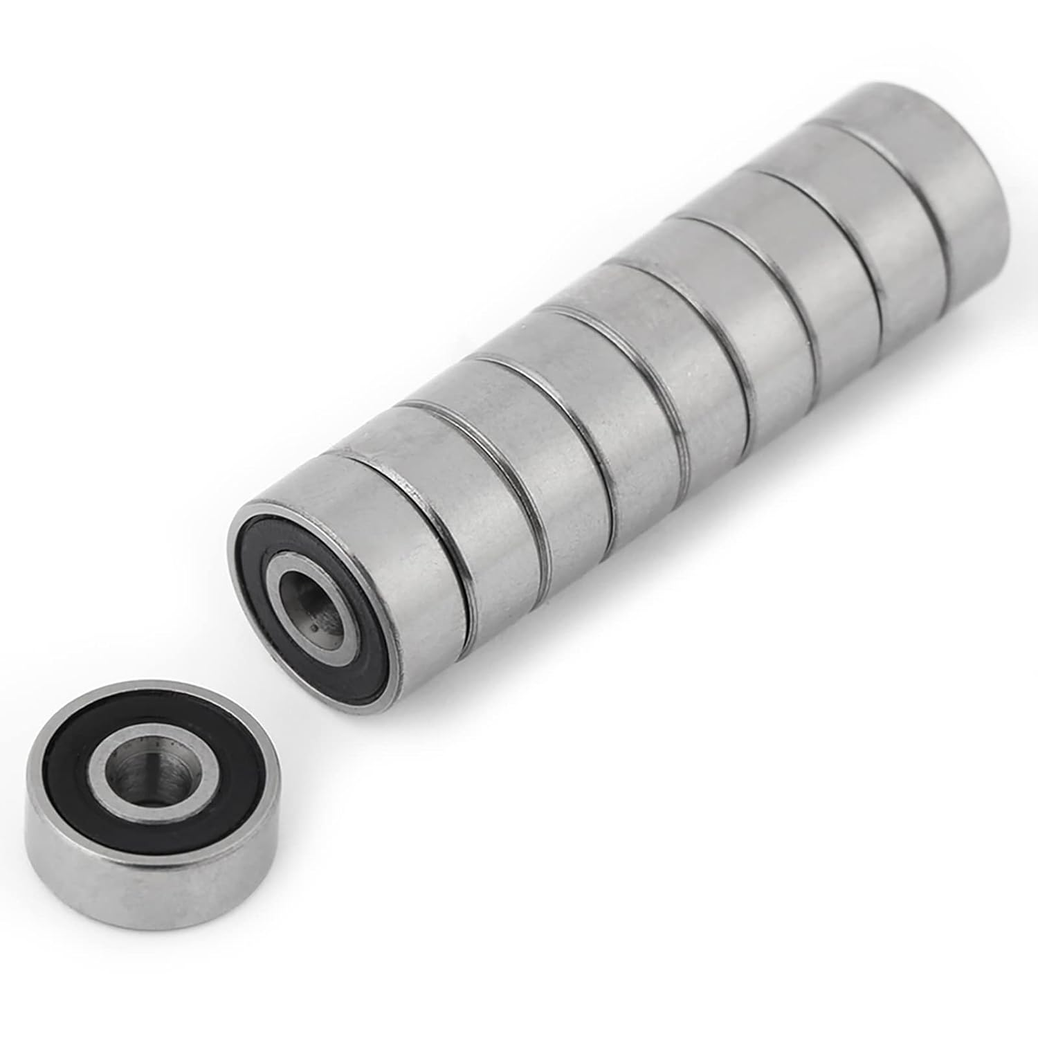 10Pcs 623 2RS Miniature Bearings, Mini Ball Bearings, Small, 3X10X4Mm, Double Rubber Sealed for 3Mm Shaft, Mechanical Equipment, Electrical Instruments, Toys image number 3