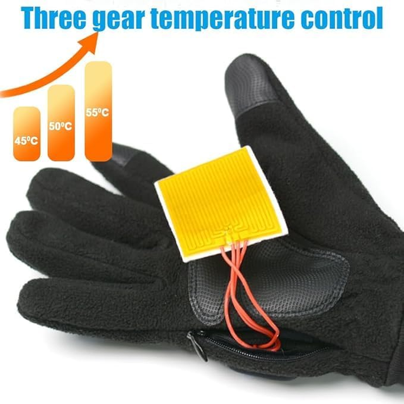 Heated Gloves, Rechargeable Gloves for Men Women, Battery Powered Waterproof Electric Heating or Cold Winter Outdoor Cycling Hiking Skiing Hunting image number 4
